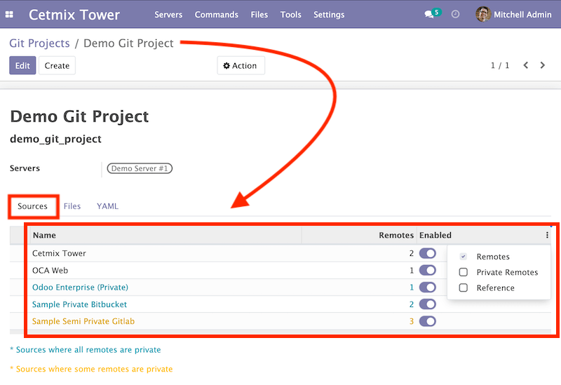 Git Project Form