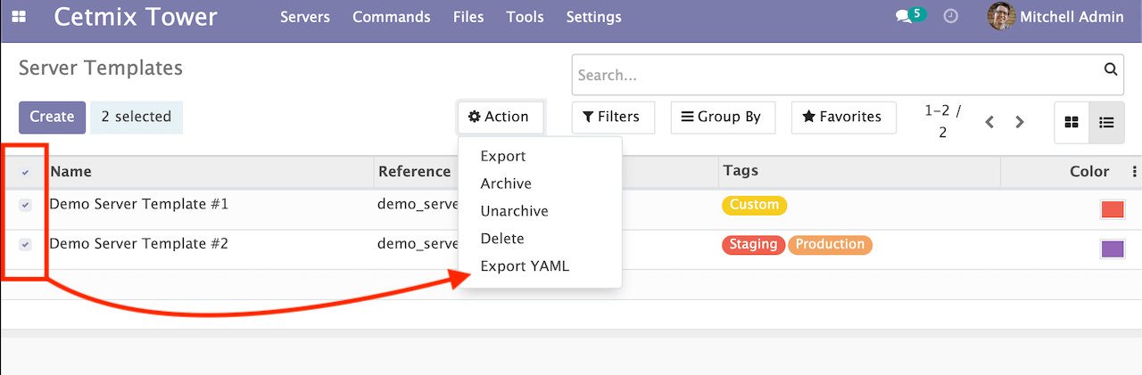 Export Yaml