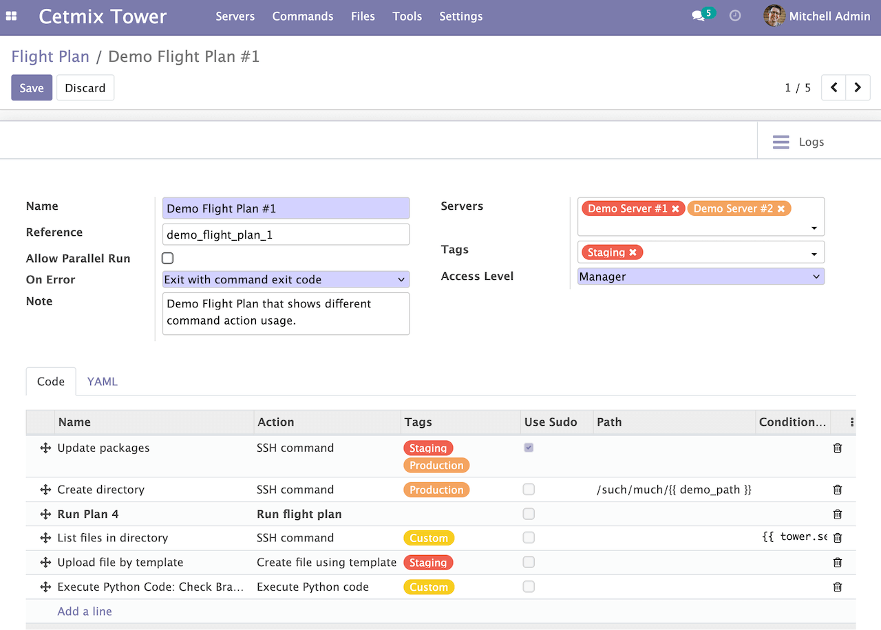 Flight Plan Form