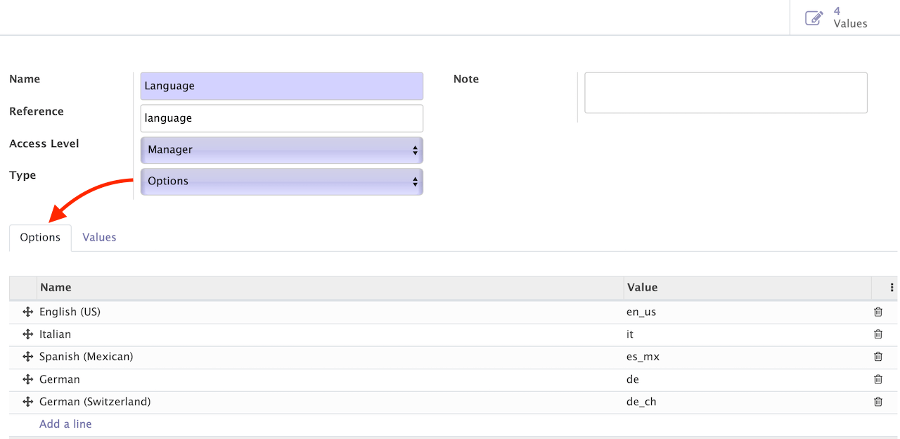 Variable Form Selection