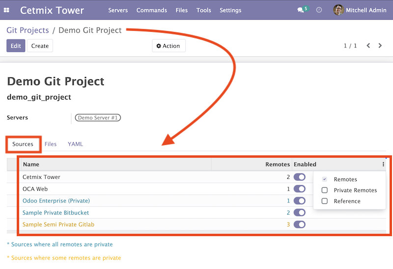 Git Project Form