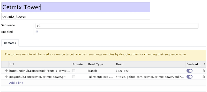 Git Source Form