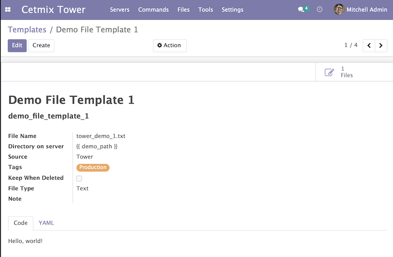 File Template Form