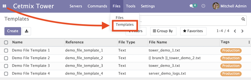 File Template List