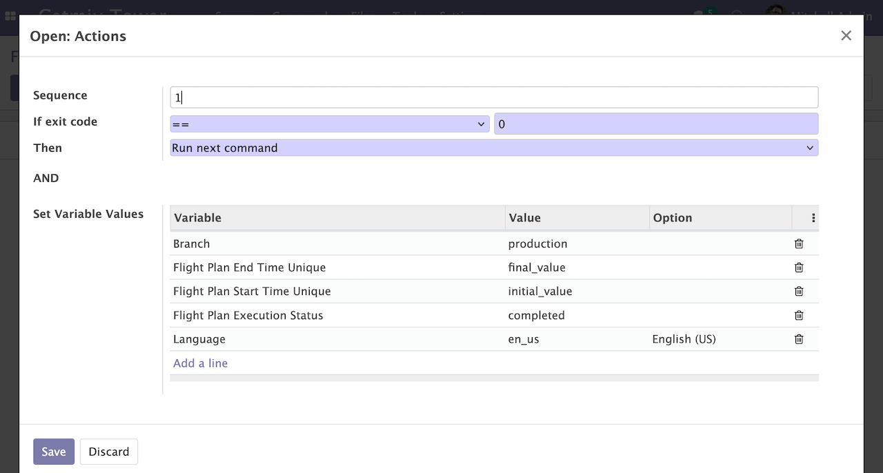 Flight Plans Line Action